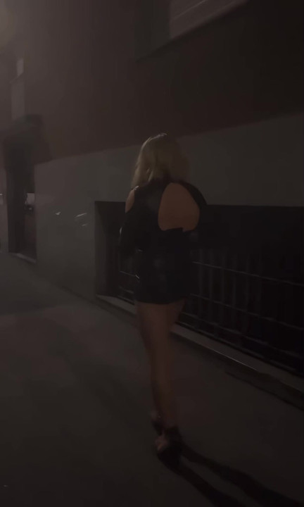 Sissy walking the street in public
