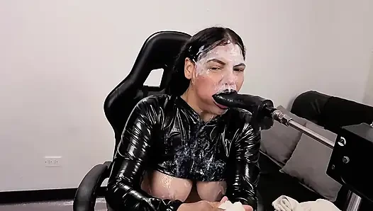 5555 VERY HARD SPANKING ON MY FACE AS I SWALLOW YOUR BALLS ALL THE WAY DOWN MY THROAT (DEEP, VERY HARD, DEEPER THROAT,