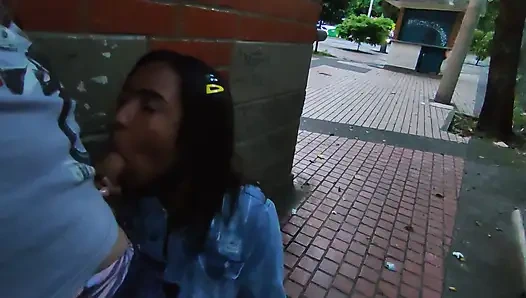 Colombian Woman Has Sex in Public with a Tourist