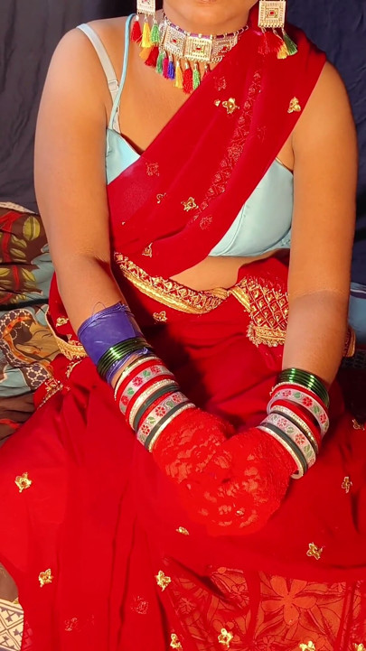 Desi StepSister Hard Fuck in Red Saree Quickly and Hard Fuck