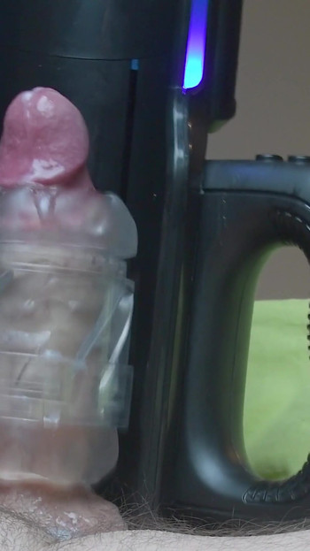Emotional moment from "The Best male sex toy ever, Big cock gay orgasm cumshot solo male"