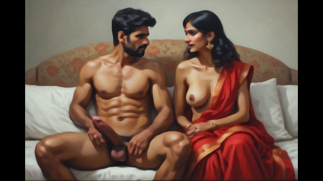 Busty indian teen in hotel room