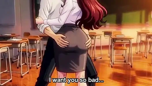 Молодой студент соблазнил свою учительницу в экстра-классе, когда они одни