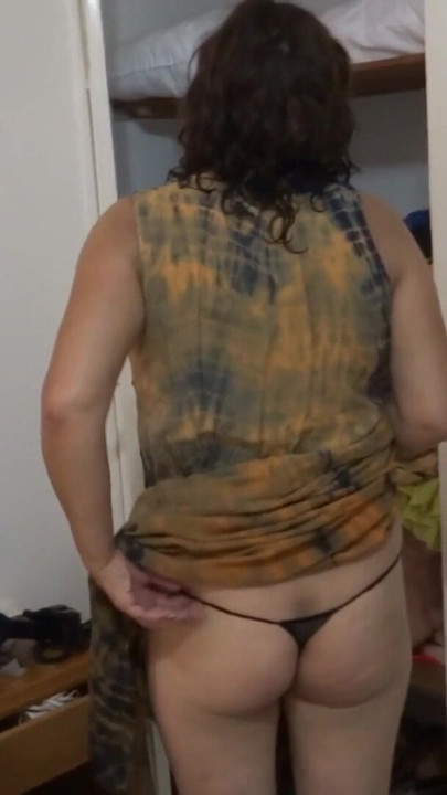 After being fucked, I film my stepmother getting dressed and it gets me really hard. | Clip 2