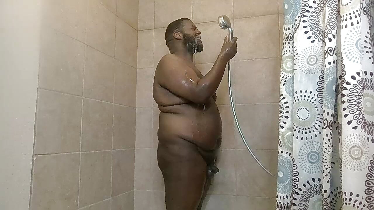 Mid-day Shower lathered up