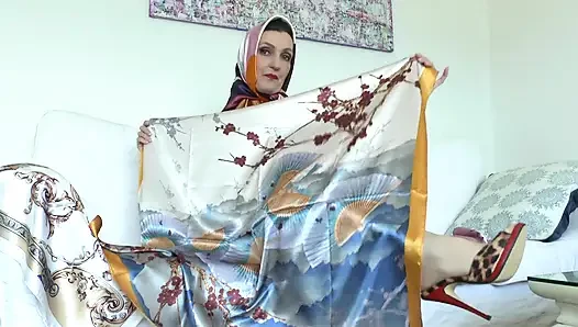 My Shiny Satin Scarves Will Turn You on! Lady Victoria Valente