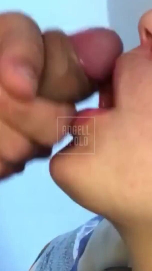 fucking my wife's mouth up close until I cum in her mouth | Clip 2