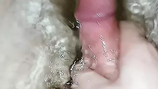 he jerks off and cums on my hands