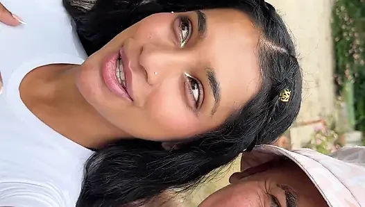 Rossa Vaxx Fucks Her Stepbrother in the Garden in Full View of Everyone-