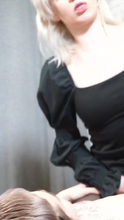 Spectacular moment from "Blonde Slut in Black Pantyhose Gets Fucked"
