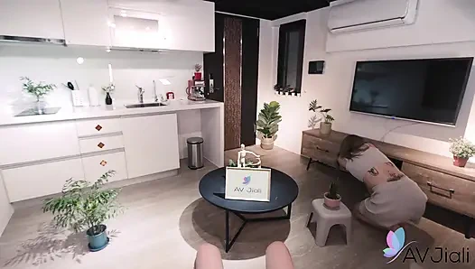 Китайская крошка Плохая затеяла дикий секс с бойфрендом.