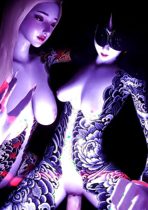 Oni Sisters Lap Dance Sex Pov (Japanese Demon)