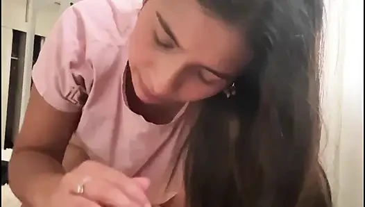 Beautiful Indian Woman with Beautiful Face Sucks Cock and Then Gets Fucked Has an Impressively Big Ass