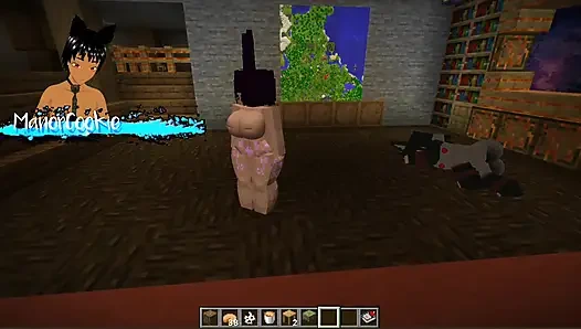 Minecraft Figura - Trying out some new models like this sexy Woman with bunny ears