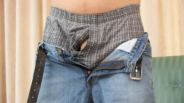 Cute gay boy masturbates his dick on camera