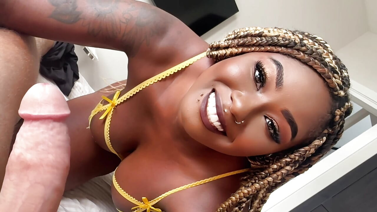 Xeinna Rose POV Ebony Fucks Step Brother Big White Cock