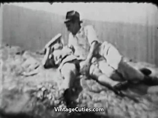 Hairy Hitchhiker Girl Fucked Outdoors (1930s Vintage)