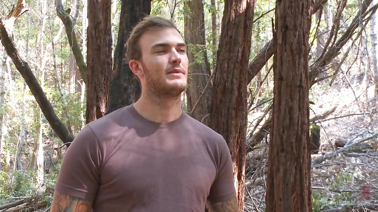 Bound Christian Wilde Begs to Cum in the Woods