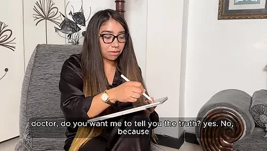 Mexican MILF therapist gets fucked by her young patient's big cock, while his stepmother waits outside! Danyel Mast