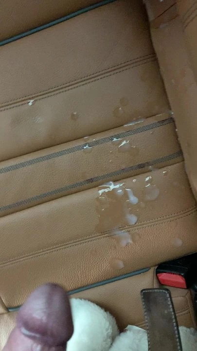 Mega Cumshot in car