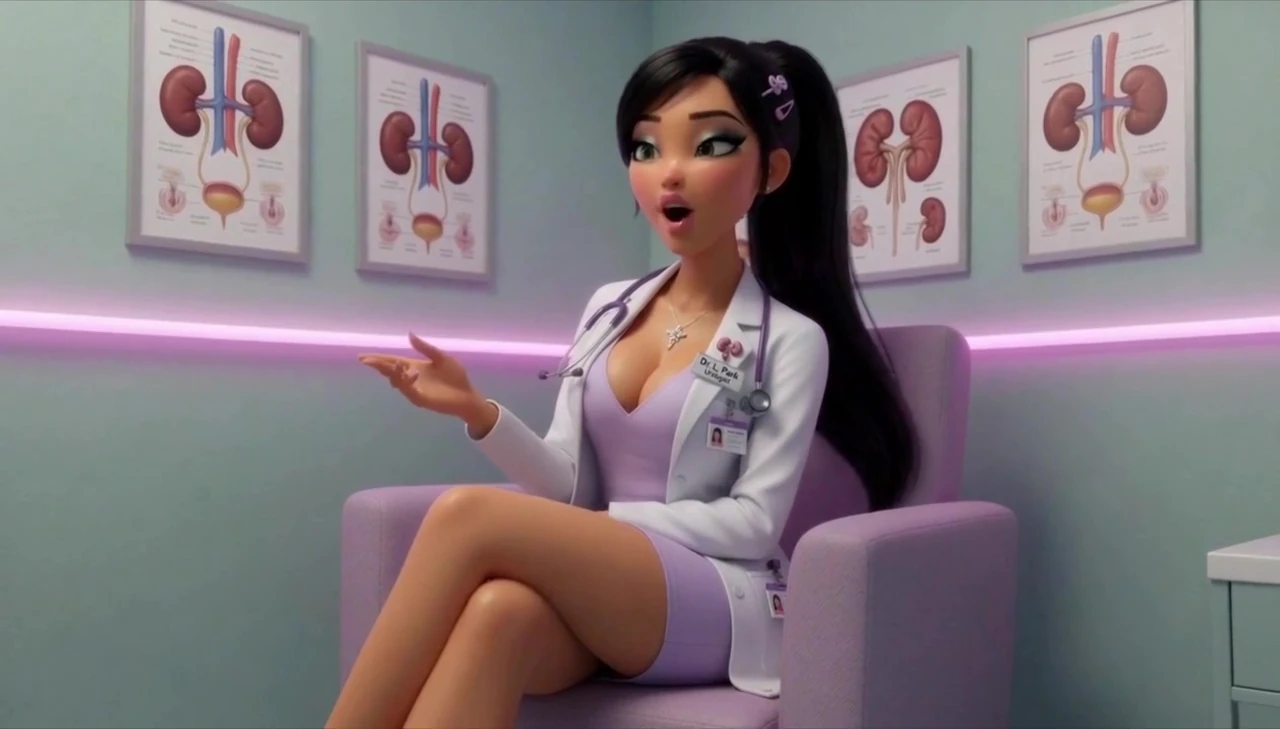 Asyalı kız doktor ereksiyonumu küçültmeme yardım ediyor