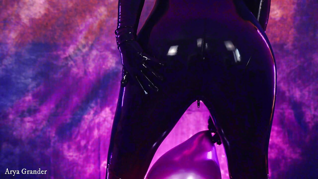 Air balloon fetish video rubber POV