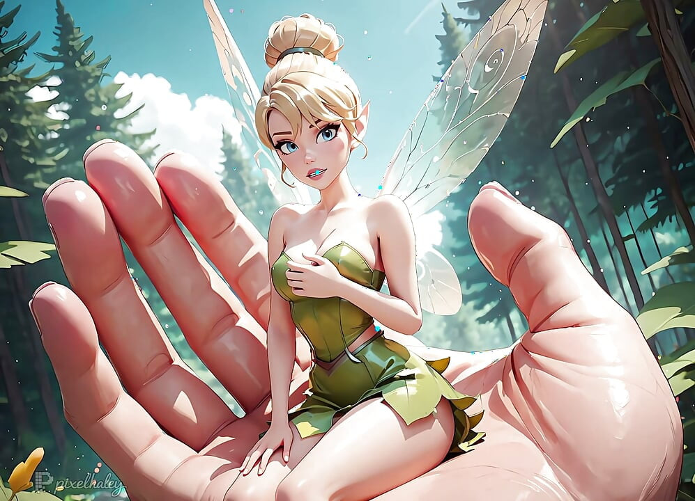 Fada Tinker Bell minúscula em teste caseiro - Ela me encolheu
