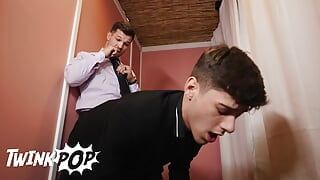 Cheating With The Tailor Featuring Handsome Top Brysen And Bottom Twink Joey Mills - TWINKPOP
