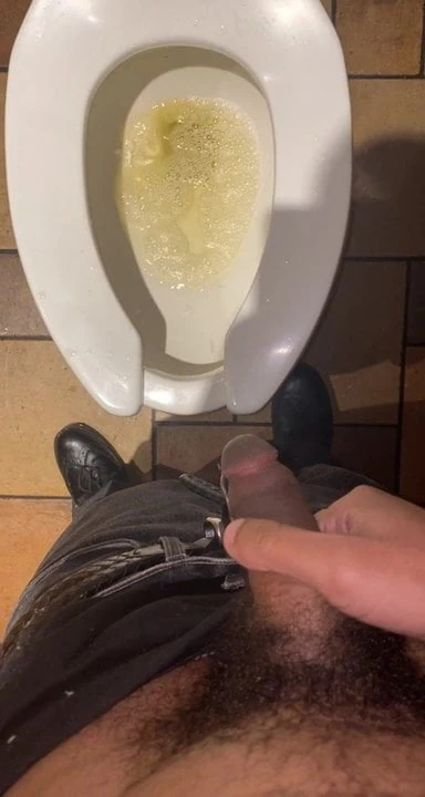 Me Pissing at work yesterday.