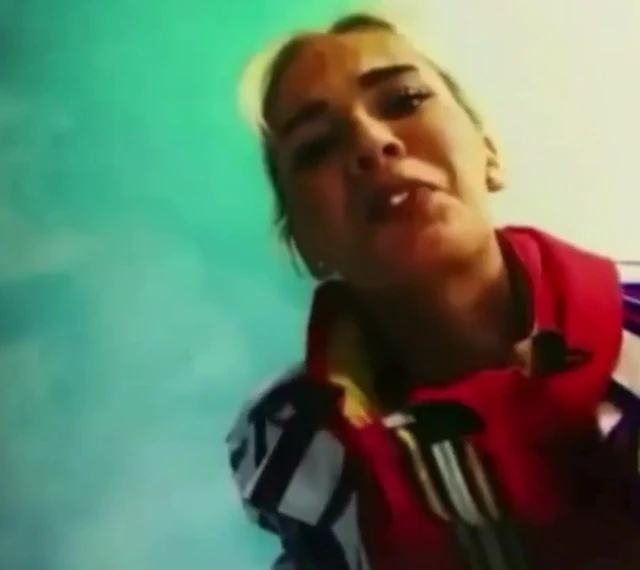 Loredana rap singer spit on your cock!