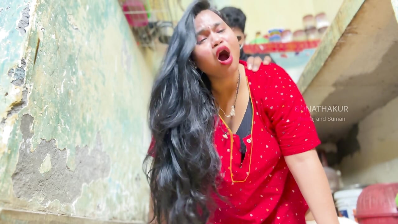 Beautiful Mami Seduced Me While Cooking in Kitchen - Hot Sex