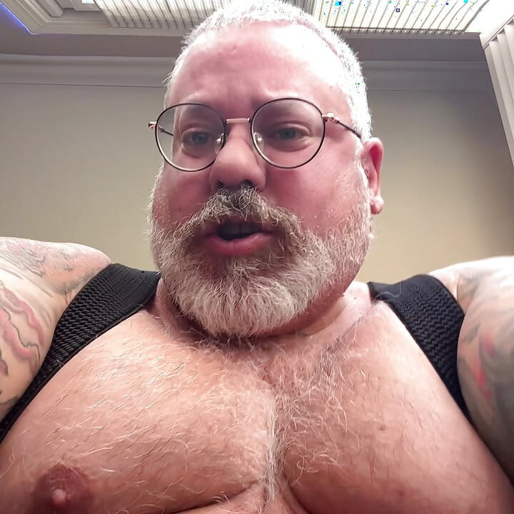 Grandpa has big balls and nice butt cheeks
