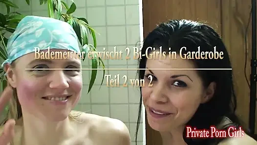 Cankurtaran soyunma odasında iki biseksüel kızı yakaladı - bölüm 2