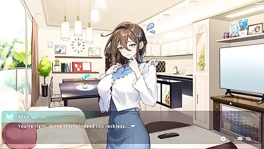 Хентай игра - замужняя женщина косплеирует ее втюберс на мероприятии и занимается сексом - V-Lover