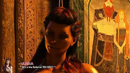 Elysielle önce Conan'ın büyük dölünü yutuyor - chalinora ve calista onlookers