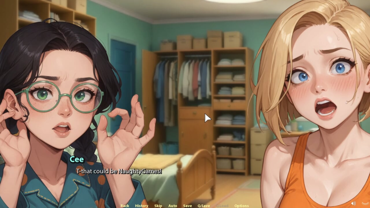 Erektion framför sexiga heta tjejer - Moonripple Lake 07 av BCG 3D hentai porrspel