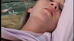 Gorgeous young blonde girl with cute little tits gets a big dick in her cunt