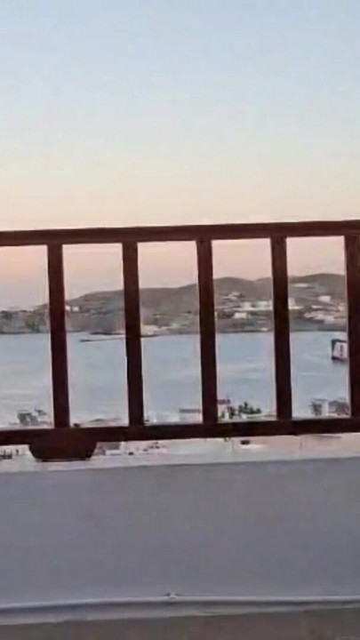 Naked sexy milf on rooftop terrace in Greece | Clip 2