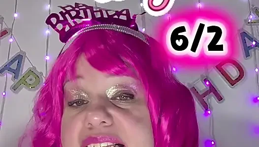 Mein bithtag mit Vanille-pussycake