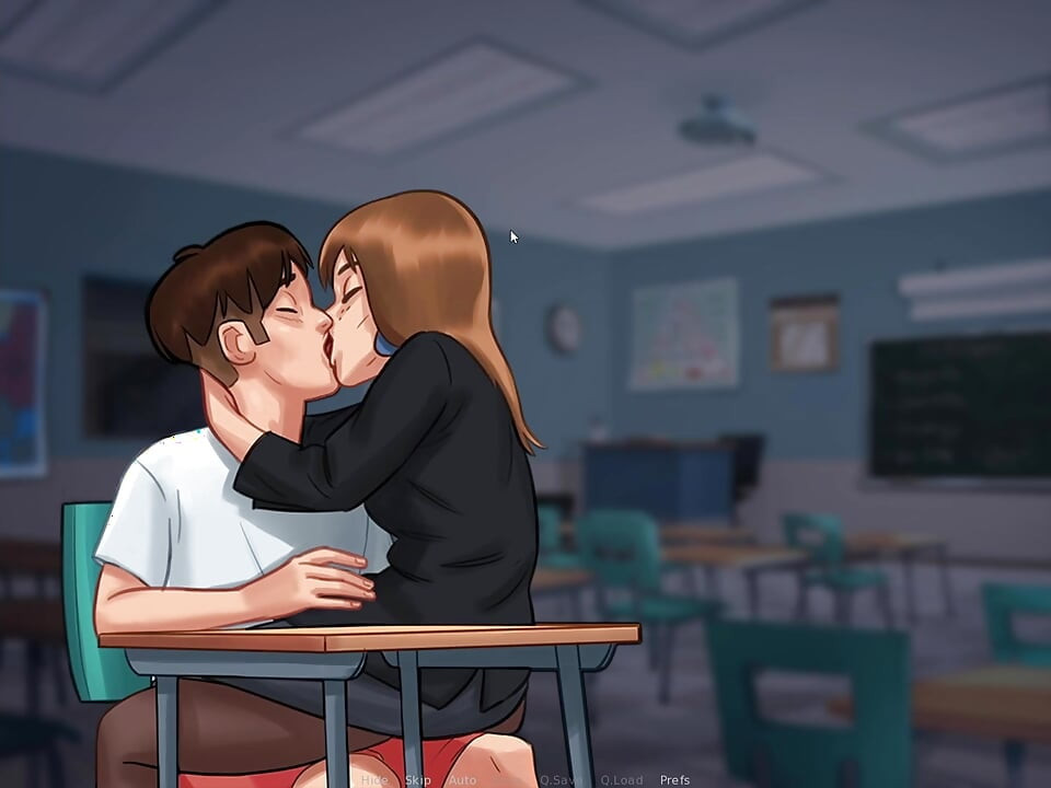 I kiss my Petite French Teacher in class in Summertime sagaI kiss my Petite French Teacher in class in Summertime sagaI kiss my