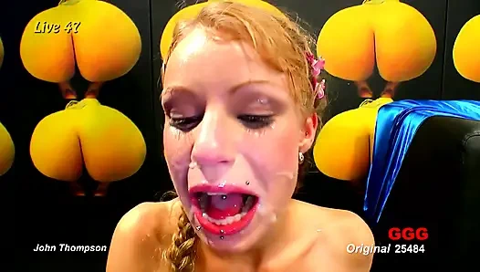 Five Horny Cheerleader Sluts Fist and Squirt in Lesbian Orgy!