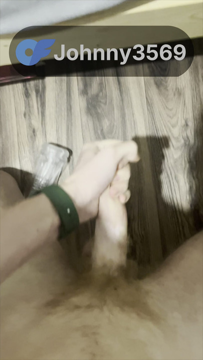 Young Horny Twink Needed a Release. Big Cumshot, Fucking a Flashlight, Intensive Masturbation. POV 4K Full HD