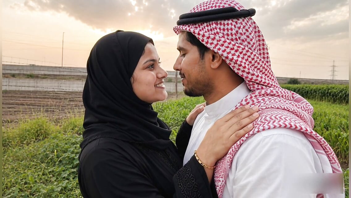 Arabska przyrodnia siostra poszła na spacer po polach i miała inne plany!