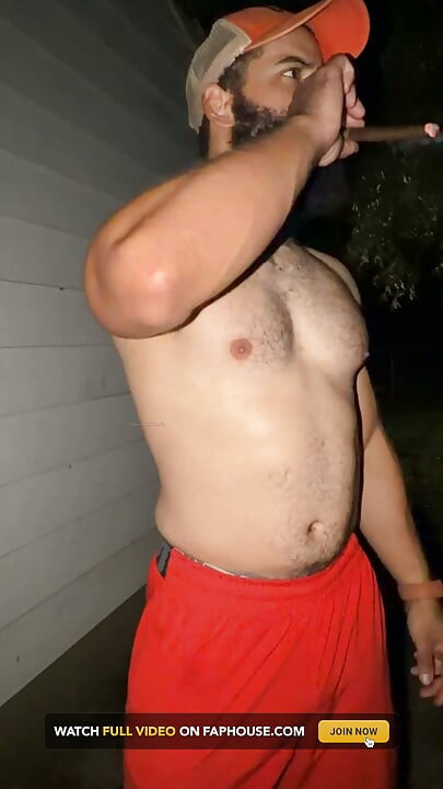 Muscle Cub Cigar and Cum Outdoors