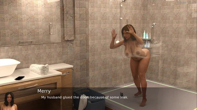 Project Hot Wife - Blocked in the shower (12)