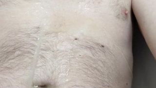 Hairy Chubby Daddy Pisses on Himself and Drinks it up