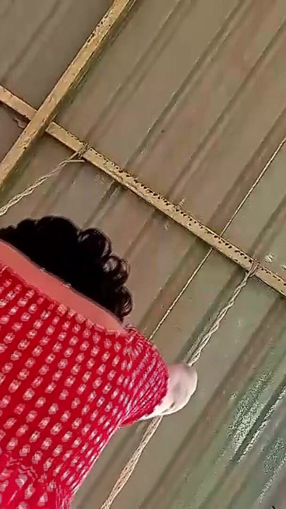 Beutiful lady swinging without panties on a swing outdoors. Slow motion 127 3 | Clip 2