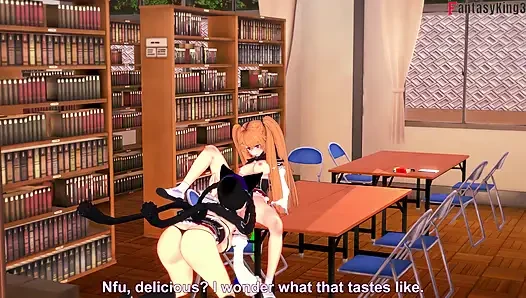 Watchin Kuroka & Irina Lesbian Sex - DXD NTR Madness Series