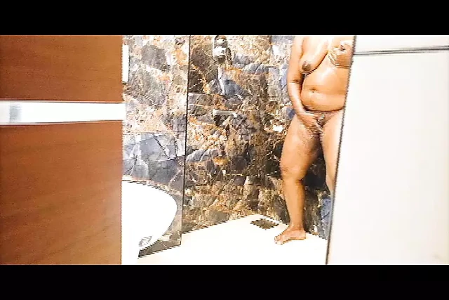 Stepsister shower bathing at Home