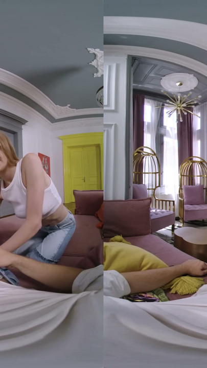 Mastürbasyon Yaparken Yakaladı, O Yüzden Siktik - Virtual Real Porn | Bölüm 1